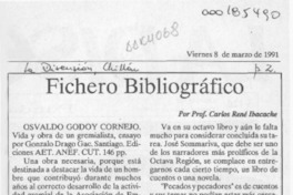 Fichero bibliográfico  [artículo] Carlos René Ibacache.