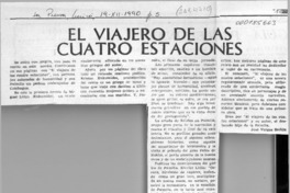 El viajero de las cuatro estaciones  [artículo] José Vargas Badilla.