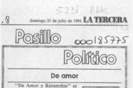 Pasillo político  [artículo].