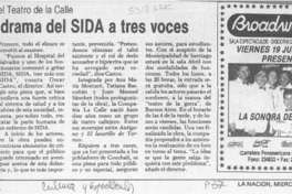 En el Abril, drama del SIDA a tres voces  [artículo].