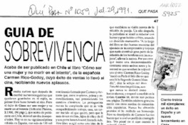 Guía de sobrevivencia  [artículo] E. F.