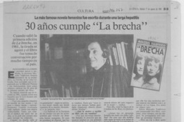 30 años cumple "La brecha" 30 años cumple "La brecha"