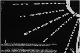 En Chile o somos poetas o somos botánicos En Chile o somos poetas o somos botánicos