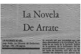 La novela de Arrate