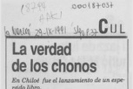 La Verdad de los chonos La Verdad de los chonos