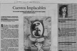 Cuentos implacables  [artículo] Hernán Poblete Varas.