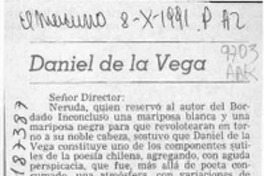 Daniel de la Vega  [artículo] César Díaz-Muñoz Cormatches.