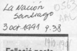 Falleció poeta Hernán Cañas  [artículo].