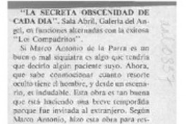 "La Secreta obscenidad de cada día"  [artículo].