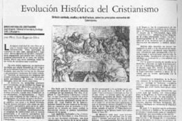 Evolución histórica del cristianismo Evolución histórica del cristianismo