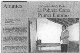 La pobreza como primer entorno