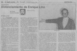 Distanciamiento de Enrique Lihn  [artículo] Oscar Gacitúa González.