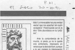 El sol ciego  [artículo] Fernando Quilodrán.