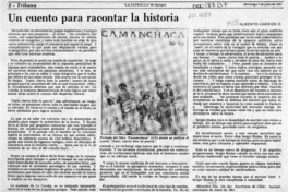 Un cuento para recontar la historia  [artículo] Alberto Carrizo O.