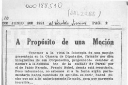 A propósito de una moción  [artículo] E. J.