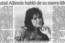 Isabel Allende habló de su nuevo libro Isabel Allende habló de su nuevo libro