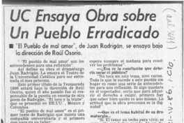 UC ensaya obra sobre un pueblo erradicado  [artículo].