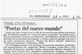 "Poetas del nuevo mundo"  [artículo] Pedro Mardones Barrientos.