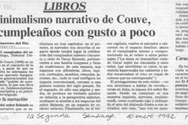 El minimalismo narrativo de Couve, un cumpleaños con gusto a poco  [artículo] Eduardo Guerrero del Rio.