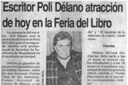 Escritor Poli Délano atracción de hoy en la Feria del Libro