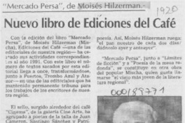 Nuevo libro de Ediciones del Café Nuevo libro de Ediciones del Café