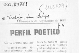 Perfil poético  [artículo] Azucena Caballero.