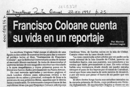 Francisco Coloane cuenta su vida en un reportaje