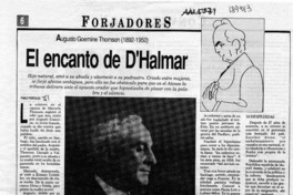 El encanto de D'Halmar El encanto de D'Halmar