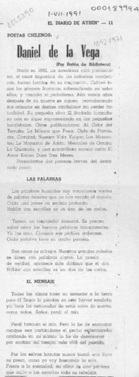 Daniel de la Vega  [artículo] Ratón de Biblioteca.
