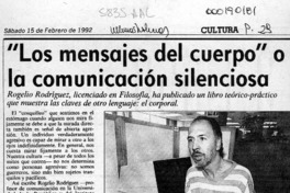"Los Mensajes del cuerpo" o la comunicación silenciosa  [artículo].