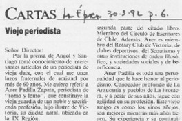 Viejo periodista  [artículo] René Belmar Puelma.