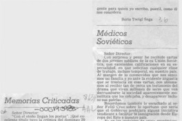 Memorias criticadas