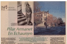 Pilar Armanet en Echaurren Pilar Armanet en Echaurren