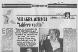 Villagra merecía "tablero vuelto" Villagra merecía "tablero vuelto"