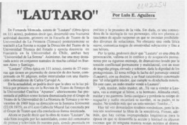 "Lautaro"  [artículo] Luis E. Aguilera.