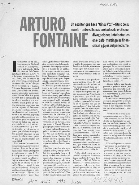 Arturo Fontaine  [artículo].