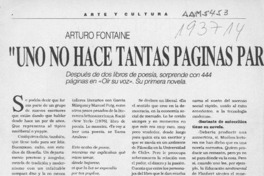 "Uno no hace tantas páginas para nada"  [artículo] Margarita Cea.