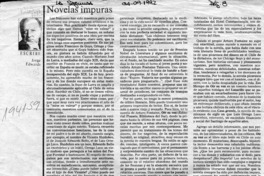 Novelas impuras  [artículo] Jorge Edwards.