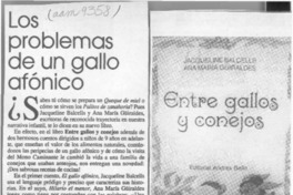 Los Problemas de un gallo afónico  [artículo].
