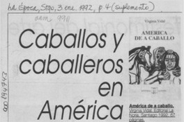 Caballos y caballeros en América