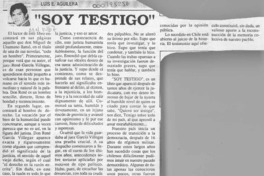 "Soy testigo"  [artículo] Luis E. Aguilera.