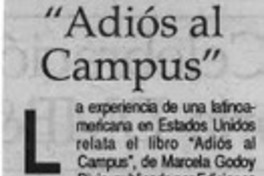 "Adiós al campus"  [artículo].