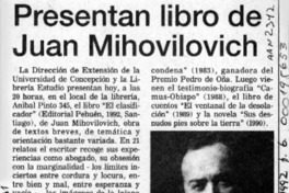 Presentan libro de Juan Mihovilovich Presentan libro de Juan Mihovilovich