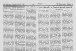Conociendo a Pedro Mardones B.
