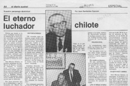 El eterno luchador chilote  [artículo] Juan Barrientos Oyarzún.