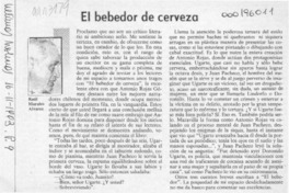 El bebedor de cerveza  [artículo] Raúl Morales Alvarez.
