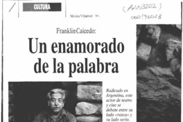 Un enamorado de la palabra  [artículo] Mónica Villarroel.