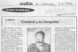 "Chañaral y su geografía"  [artículo].