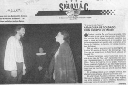"El Guante de hierro", armadura de soldado con cuerpo de mujer  [artículo].