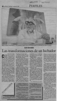 Las transformaciones de un luchador  [artículo] Richard Vera.